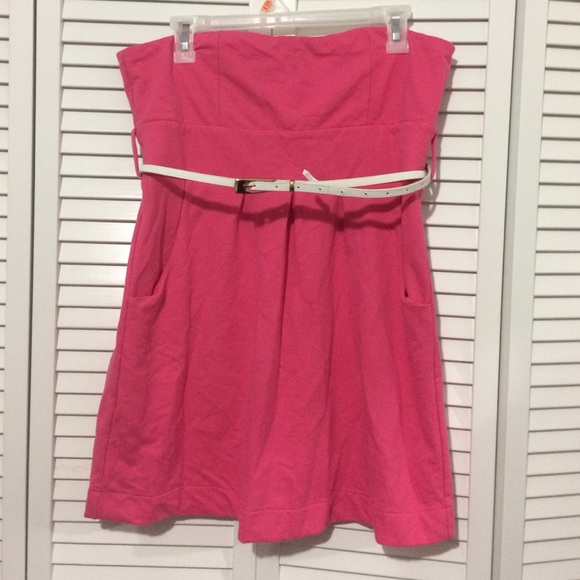 Pink mini dress
