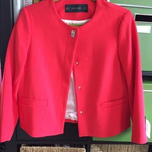 Red Zara jacket