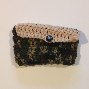 Camoflauge and Tan Clutch