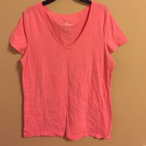 American eagle peach/coral shirt
