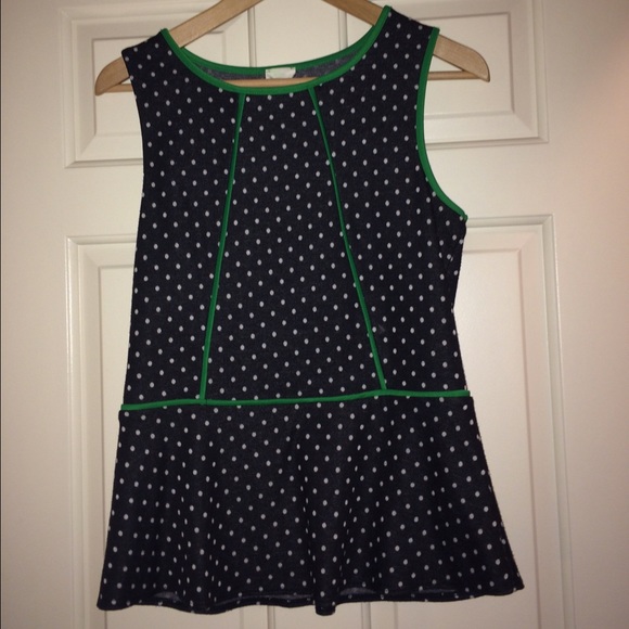 Adorable polka dot anthropologie top