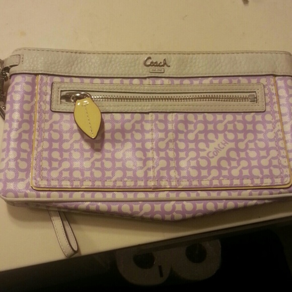 Coach purple clutch.