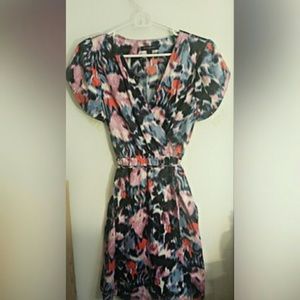 NWOT Banana Republic watercolor wrap dress