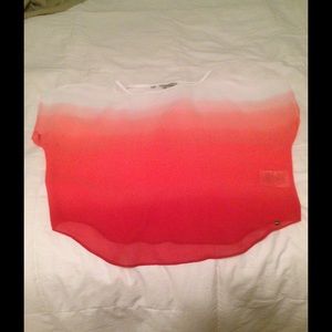Ombré sheer shirt guess