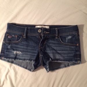 hollister dark wash new shorts