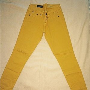 j Crew skinny mustard jeans