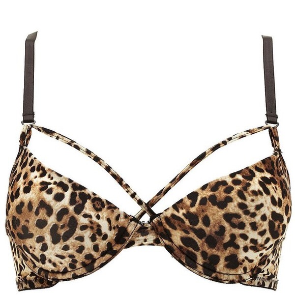 Leopard Caged Bra