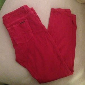 Hot pink Michael Kors skinny jeans