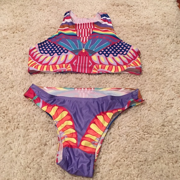 Aztec print bikini