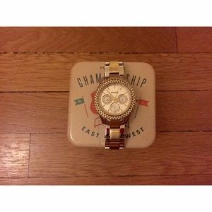 Gold & Silver Fossil Watch