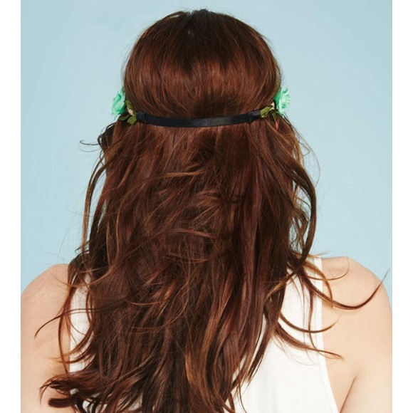 Mint braided flower crown - Picture 2 of 4