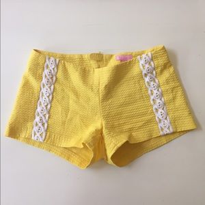 Lilly Pulitzer yellow shorts