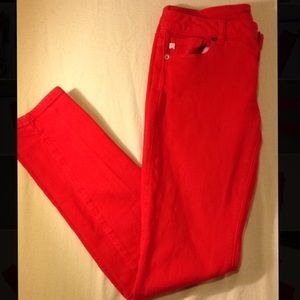 Red Michael Kors Skinny Jeans