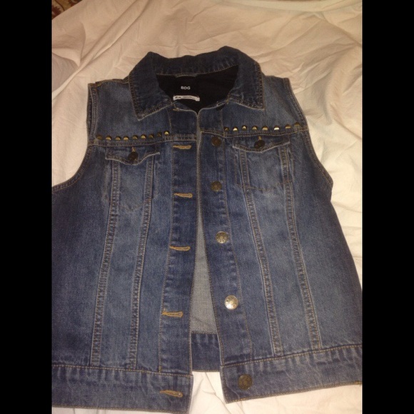 Studded BDG jean vest