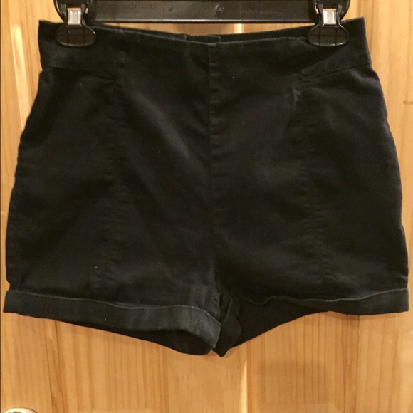 Black high waisted shorts