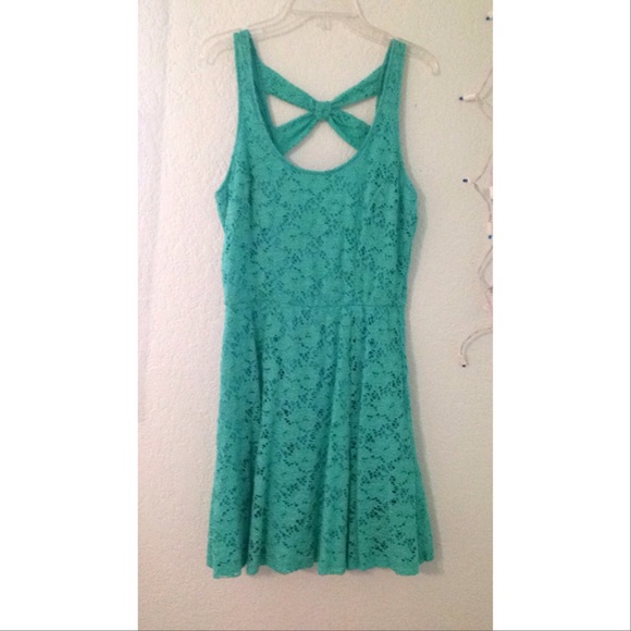 dark mint green dress