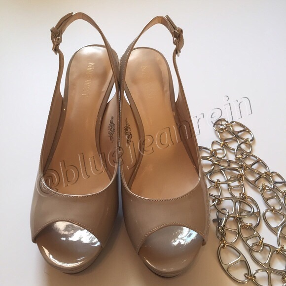 🚫SOLD NEW Nine West Taupe Peep Toe Pumps! - Picture 2 of 4
