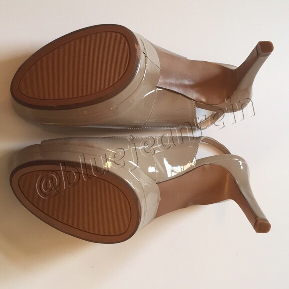 🚫SOLD NEW Nine West Taupe Peep Toe Pumps! - Picture 4 of 4