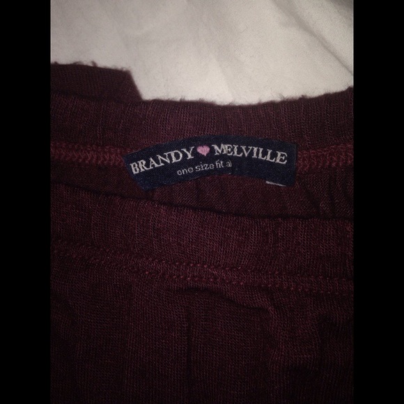 Burgundy Brandy Melville maxi skirt