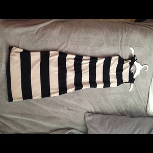 Black and Tan sexy tight cotton dress!