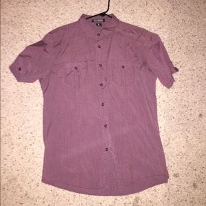 Mens light Maroon Button-Up