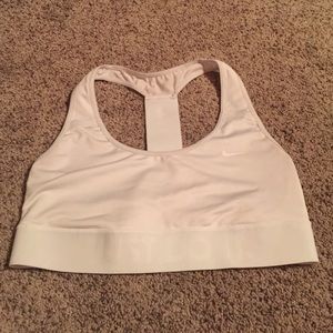 White Nike Sports Bra