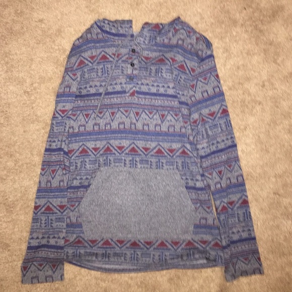 tribal print sweater