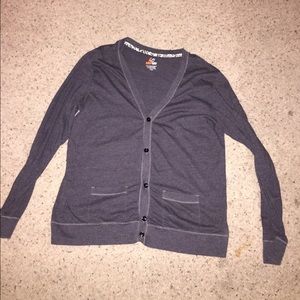 Mens XL grey cardigan