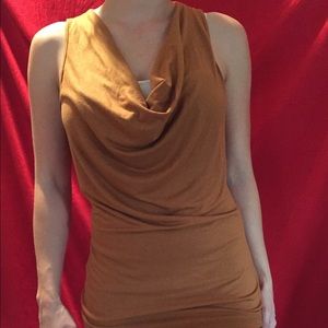 Soft dress up copper colored shirt from Fang.