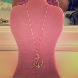 Anchor gold necklace