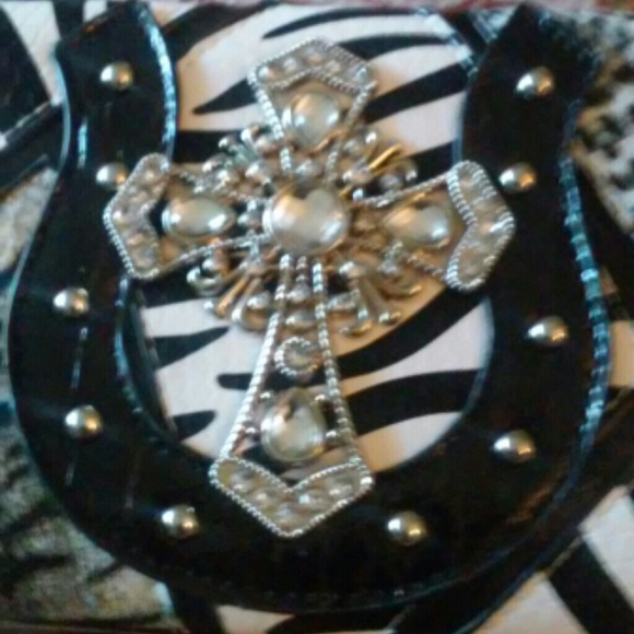 Clutch with Cross Animal Prints