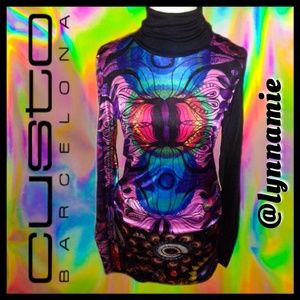 Custo Barcelona colorful multicolor L/S dress