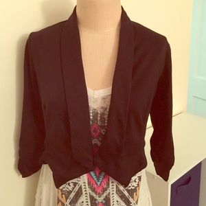Cropped Cotton Blazer