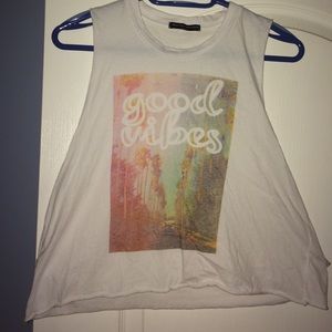 Brandy Melville good vibes shirt
