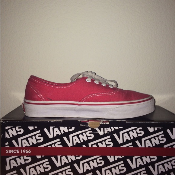 Red authentic vans - Picture 1 of 2