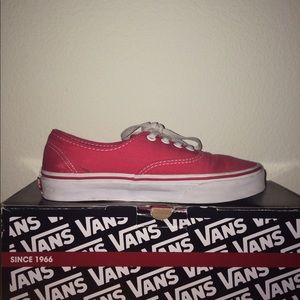 Red authentic vans