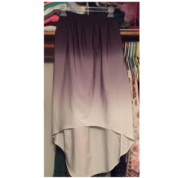 High-low ombré skirt