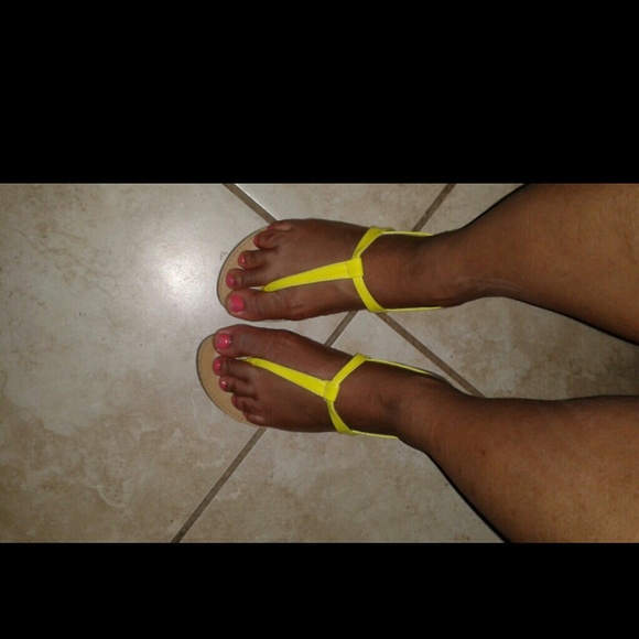 Yellow sandals