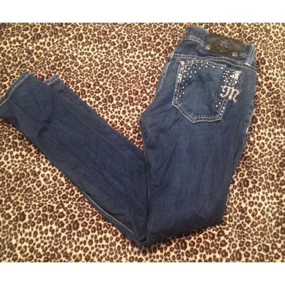 Dark Wash Jeweled Miss Me Jegging