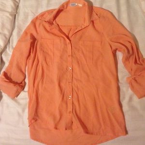 Chiffon buttoned shirt