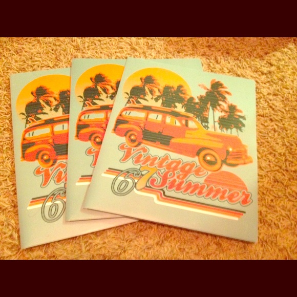 BACK TO SCHOOL ESSENTIALS Three Retro Folders! - Picture 1 of 1