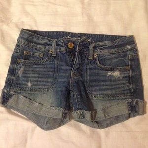Denim shorts