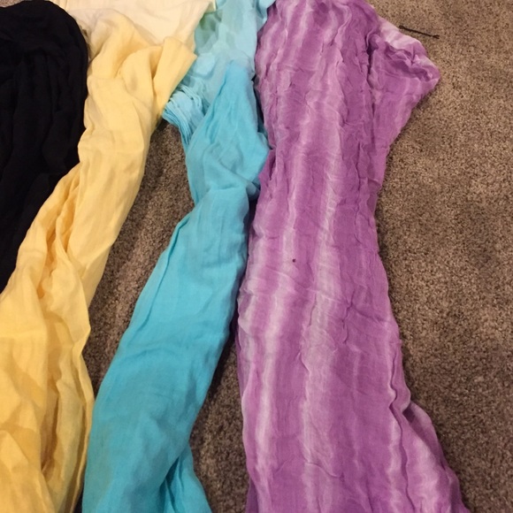 Scarf bundle! 💜💛💙 - Picture 2 of 4