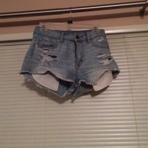 High-waisted shorts