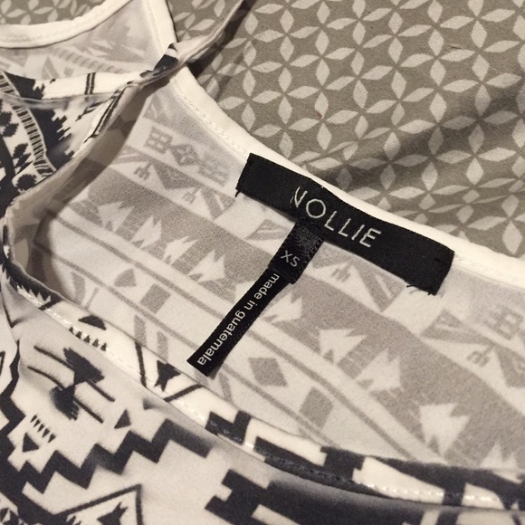 Aztec Print Crop Top - Picture 2 of 3