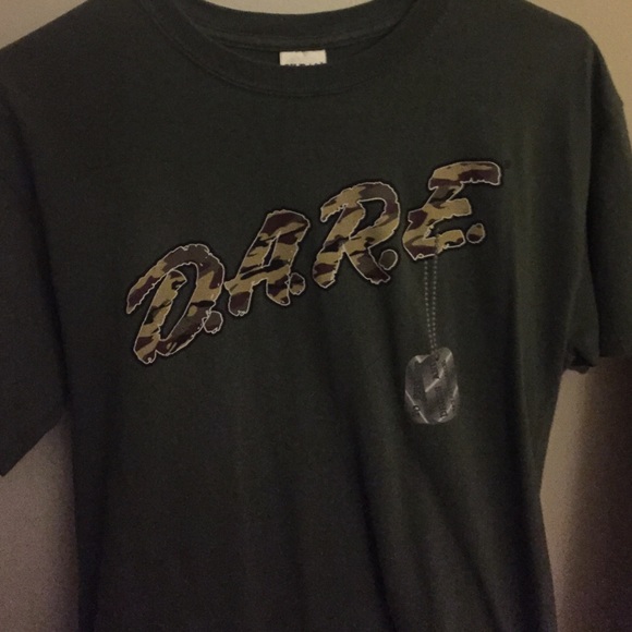 tiger camo d.a.r.e. shirt