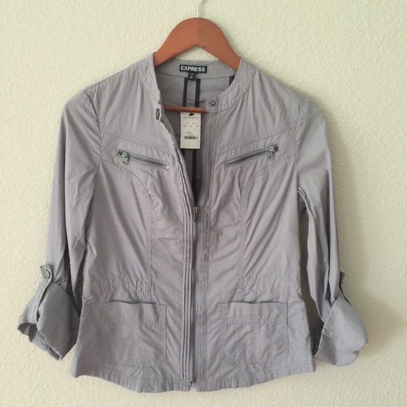 NWT. Express Gray Jacket (XS)