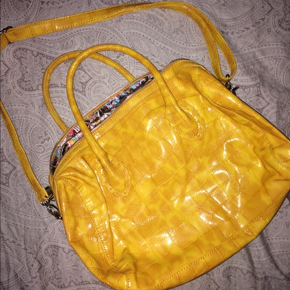 Big Buddha marigold handbag