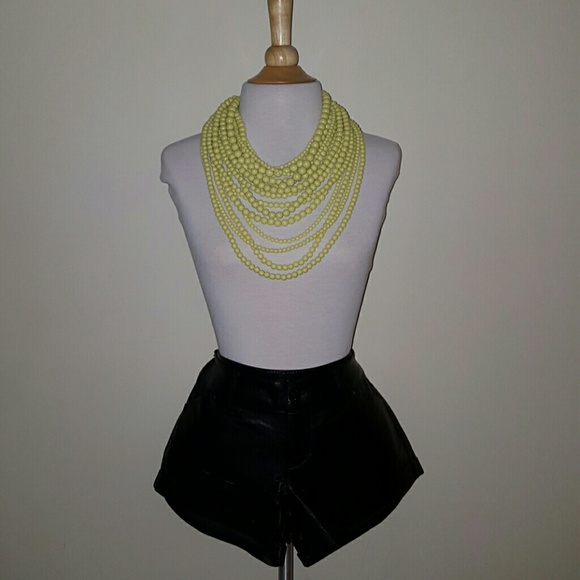 Black pleather Arden B shorts!