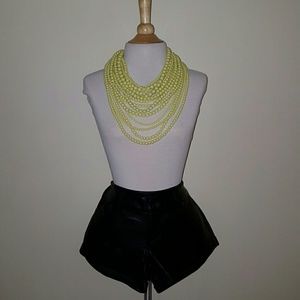 Black pleather Arden B shorts!